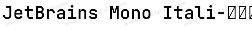 JetBrains Mono Itali字体转换